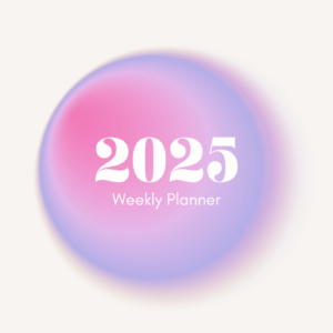 2025 Weekly Digital Planner - Purple