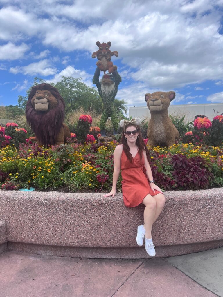 epcot flower and garden festival lion king